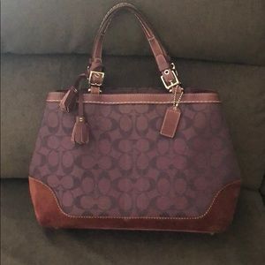 Coach purple bag